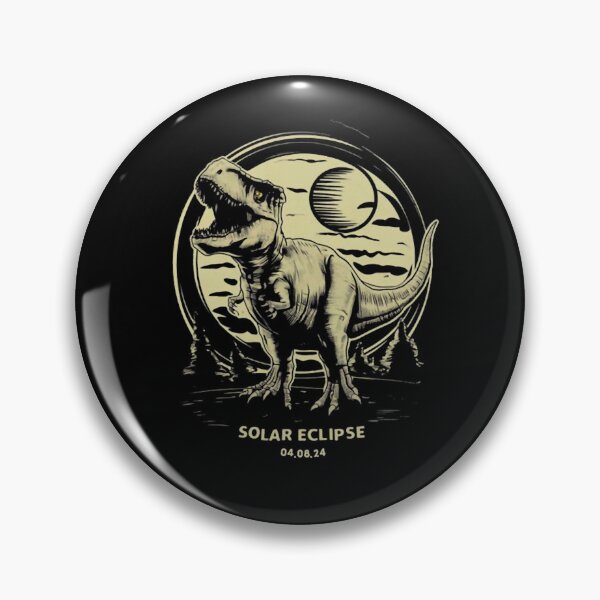 Item preview, Dinosaur T-Rex Solar Eclipse Nature Circle designed and sold by EdaProsacco64.