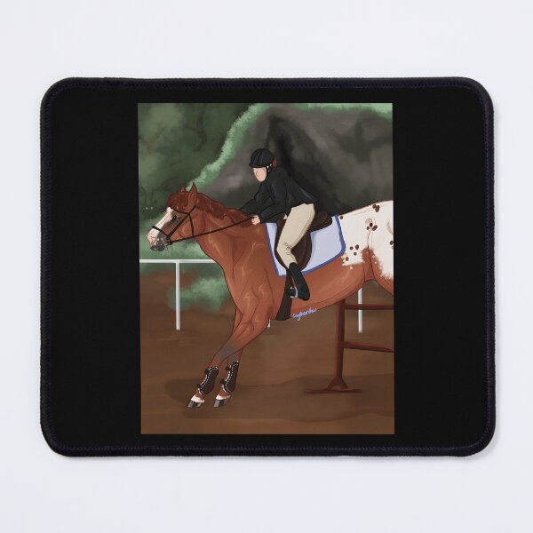 Item preview, Equestrian Jumper Riding a Horse designed and sold by J-Mindful.