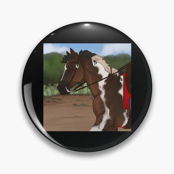 Artikelvorschau, Majestätisches Paint Horse Portrait in Aktion entworfen und verkauft von J-Mindful.