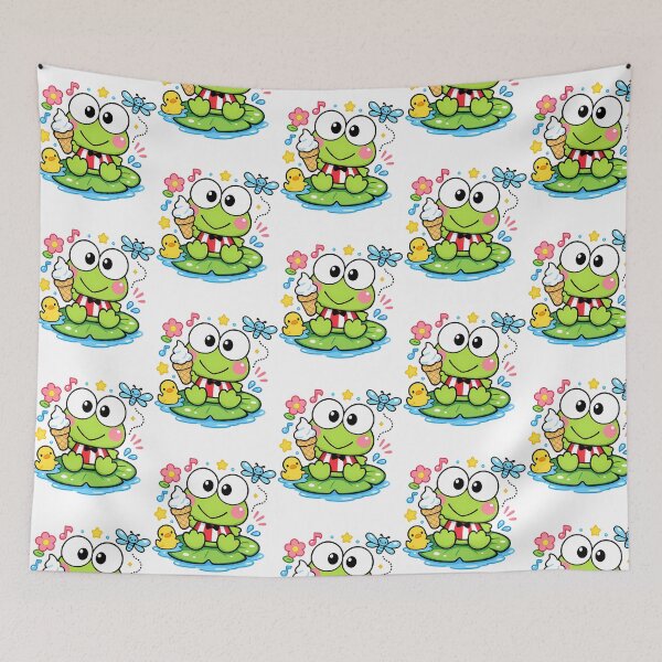 Item preview, Happy Keroppi With Ice Cream And Ducky designed and sold by lyledi-erdre.