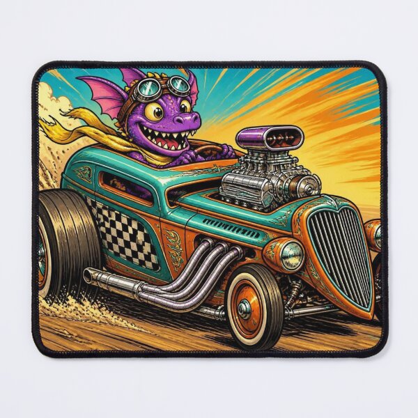 Item preview, Wacky Racer style Dragon driving rat rod designed and sold by WorstGamerEver.