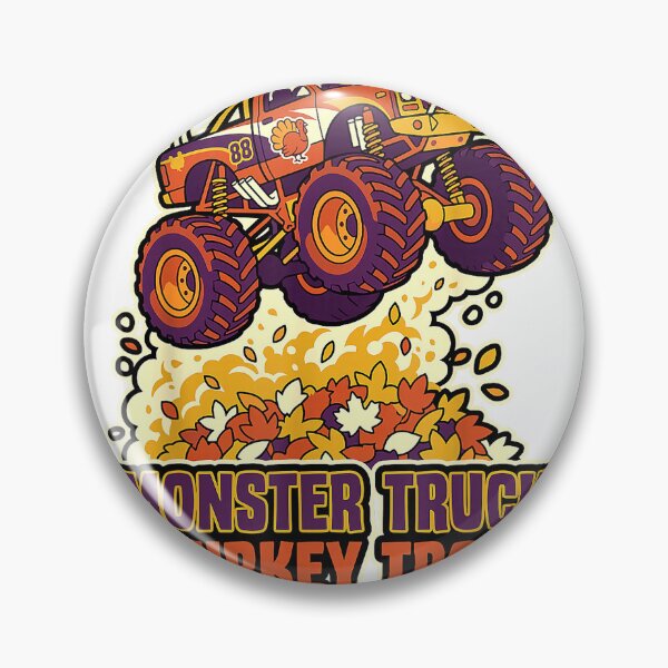 Item preview, Monster Truck Turkey Trot Off-Road Racing Jump Autumn Leaves T-Shirt designed and sold by Atros.