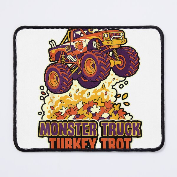Item preview, Monster Truck Turkey Trot Off-Road Racing Jump Autumn Leaves T-Shirt designed and sold by Atros.