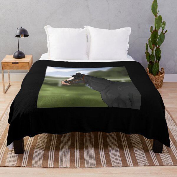 Item preview, Retrato de un majestuoso caballo negro designed and sold by J-Mindful.