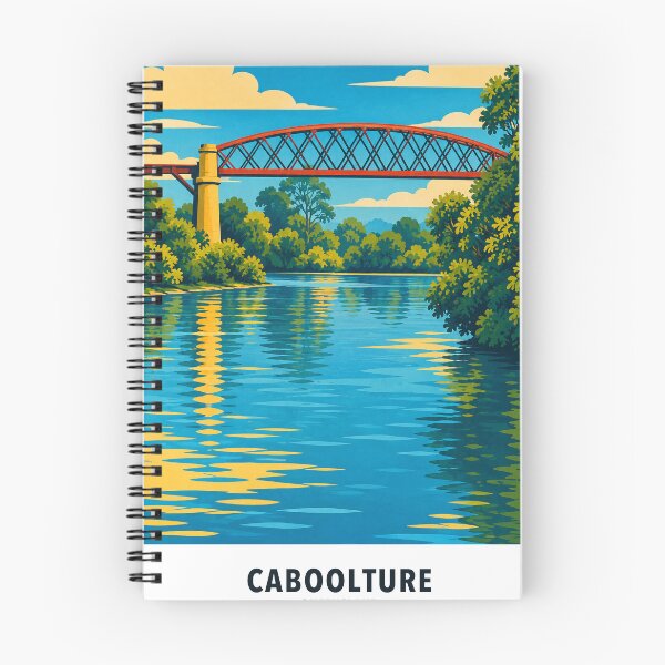 Item preview, Caboolture Historic Railway Bridge and River designed and sold by Print My Town.