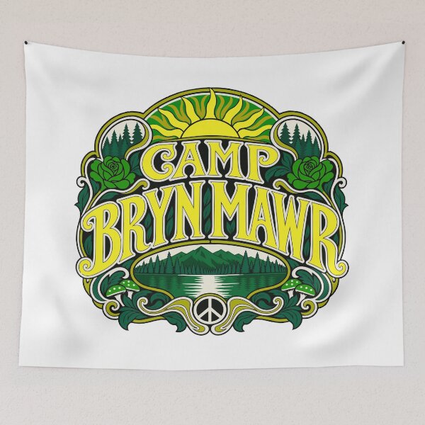 Aperçu de l'œuvre CAMP BRYN MAWR RÉTRO créée et vendue par KUSTOM CAMP CREATIVES.