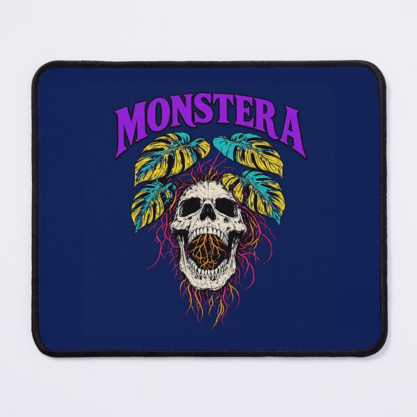Item preview, Monstera Botanical Skull Tropical Floral Gothic Skeleton designed and sold by enochtucker.
