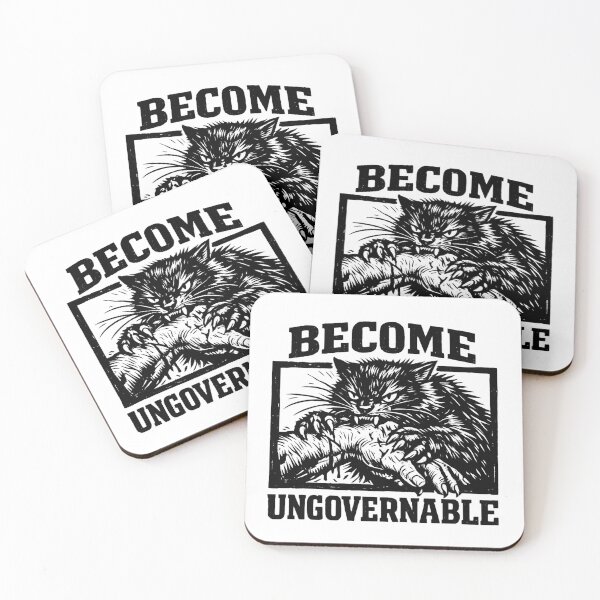 Item preview, Become Ungovernable - Fierce Feline Vintage cat designed and sold by SidTastic .