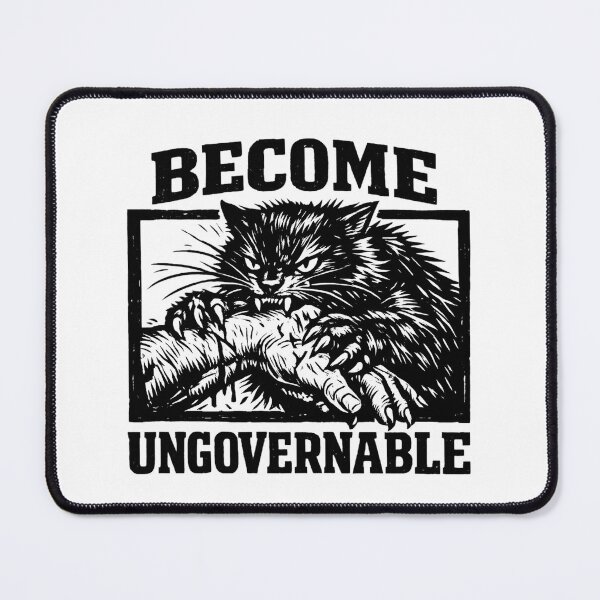 Item preview, Become Ungovernable - Fierce Feline Vintage cat designed and sold by SidTastic .