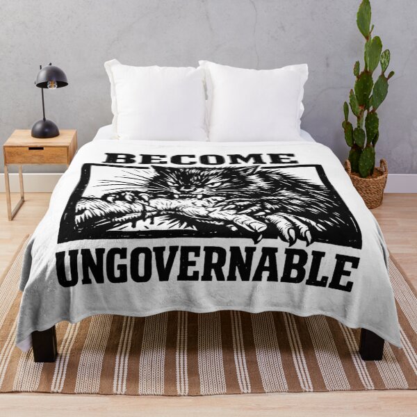 Item preview, Become Ungovernable - Fierce Feline Vintage cat designed and sold by SidTastic .