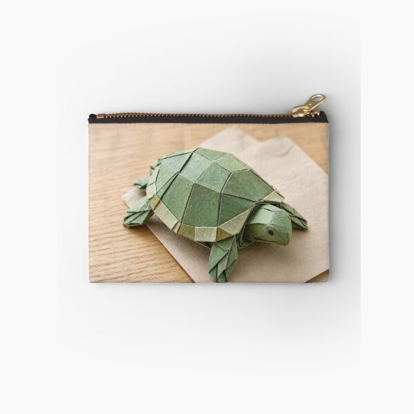 Aperçu de l'œuvre Tortue verte en origami créée et vendue par BlueBerry45.
