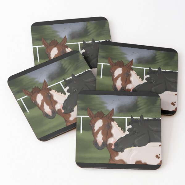 Item preview, beautiful horses in a serene landscape designed and sold by J-Mindful.