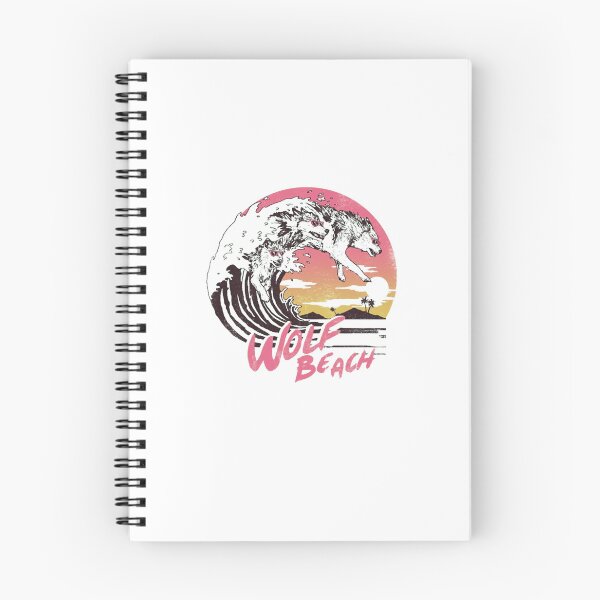 Item preview, Retro Synthwave Surfing Wolves Beach Sunset designed and sold by InesKreiger46.