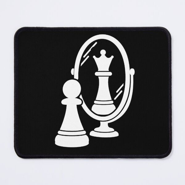 Item preview, Chess Pawn Mirror Queen Motivation (White Print) designed and sold by =PrintVerse=.