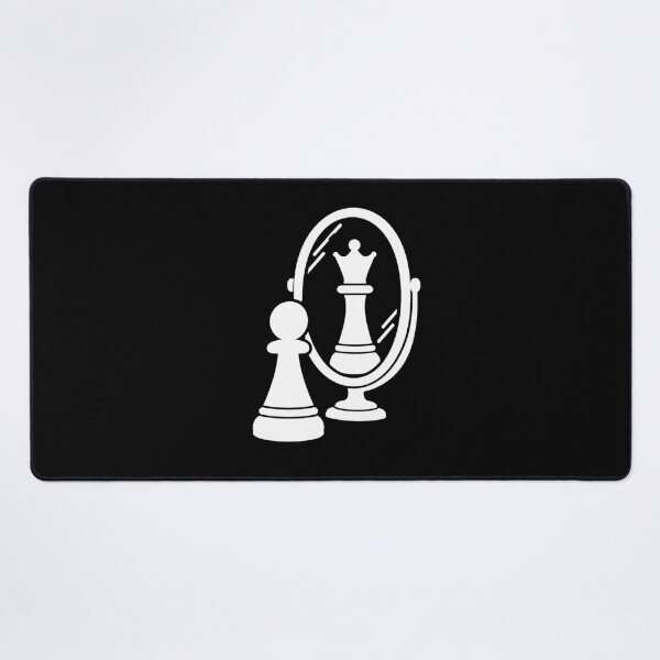 Item preview, Chess Pawn Mirror Queen Motivation (White Print) designed and sold by =PrintVerse=.