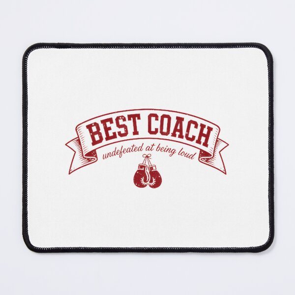 Item preview, Best Coach Undefeated at Being Loud Funny Motivational Sports Design designed and sold by moharchi.