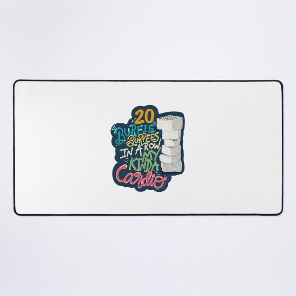 Item preview, Funny Cardio Fitness Indian Dessert Burfee Typography designed and sold by InesKreiger46.