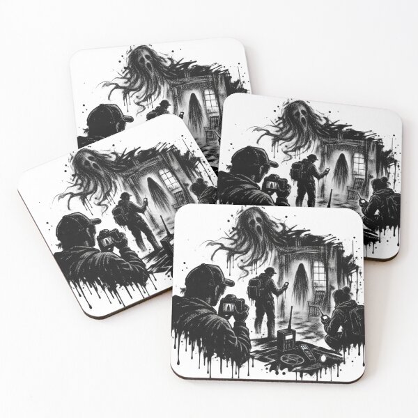 Item preview, Ghost Encounter Dripping Ink Horror Illustration designed and sold by optimusprime39.