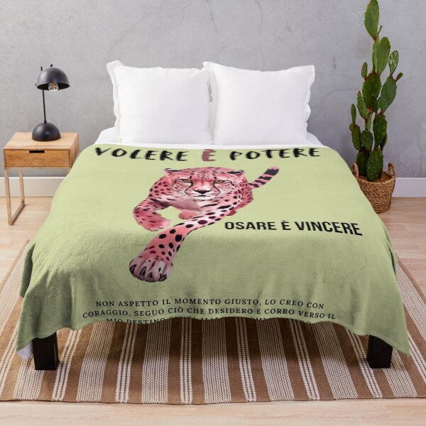 Item preview, Fuchsia Cheetah Italian Quote Powerful Feminine Art designed and sold by KaBaRen.