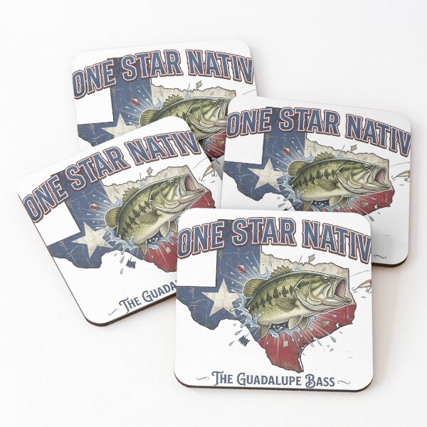 Item preview, Vintage Lone Star Native Guadalupe Bass Graphic designed and sold by NobleCast .