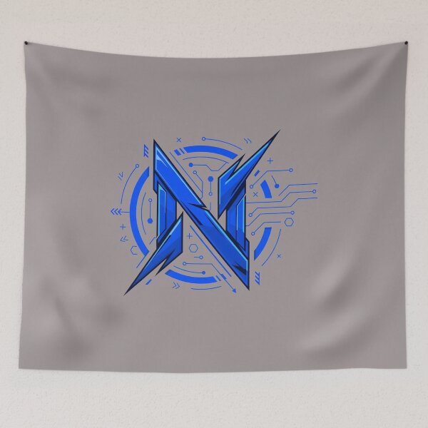 Item preview, Electric Blue Stylized Z Letter Icon Circle-66 designed and sold by ThomasHelmberge.