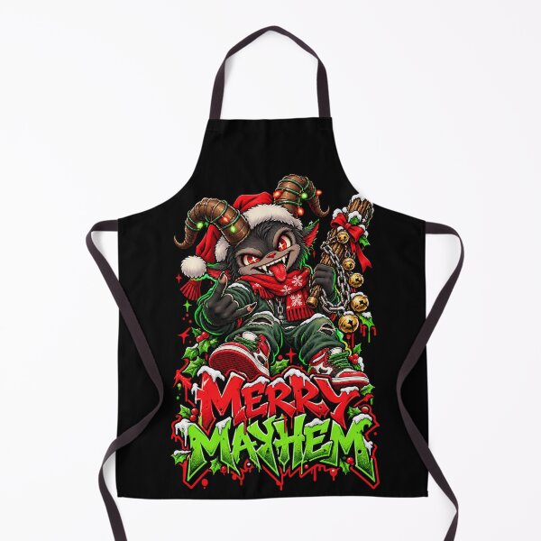 Aperçu de l'œuvre Joyeux chaos - Vêtements de Noël Krampus créée et vendue par Visual Dept..