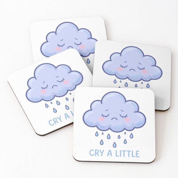 Item preview, Cry a Little - Nubecita Kawaii Triste designed and sold by Visual Dept..