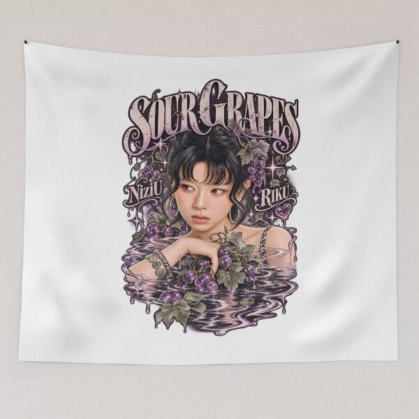 Item preview, Cute NiziU Riku Sour Grapes Grapebrier Visual designed and sold by Valereekmerch.