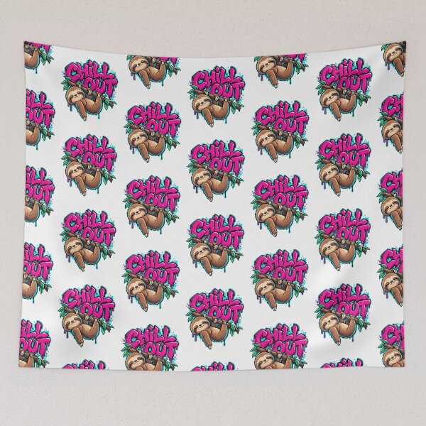 Item preview, Chill Out - Graffiti Sloth designed and sold by Visual Dept..