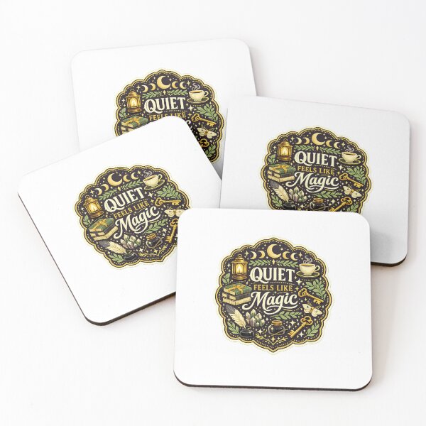 Item preview, Quiet Feels Like Magic Cozy Bookish Cottagecore Introvert Quote Design designed and sold by inkoutninja.