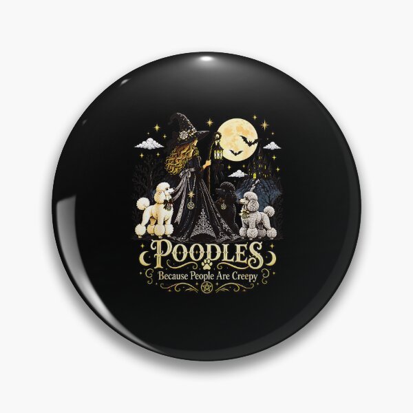 Item preview, Poodles Because People Are Creepy Halloween designed and sold by Brasovbit.