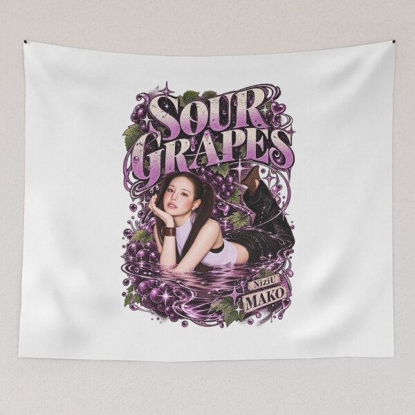 Item preview, Cute NiziU Mako Sour Grapes Vineyard Concept designed and sold by Valereekmerch.