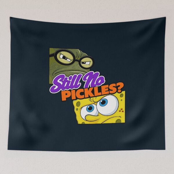 Item preview, Still No Pickles Funny Burger Cartoon designed and sold by BearOgraph.