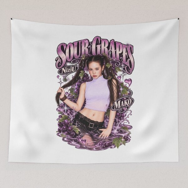 Item preview, Lovely NiziU Mako Sour Grapes Foliage Frame designed and sold by Valereekmerch.
