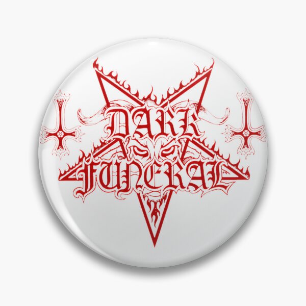 Item preview, Dark Funeral Inspired Satanic Black Metal Logo with Inverted Cross Design designed and sold by SolidSpace.