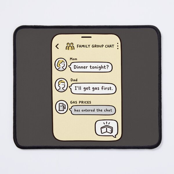 Item preview, Gas Prices Have Entered the Chat – Funny Gas Price & Inflation Meme designed and sold by ManggaeJM.