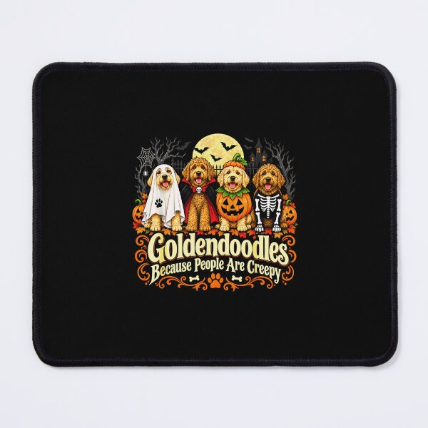 Item preview, Goldendoodles Because People Are Creepy Halloween designed and sold by Brasovbit.