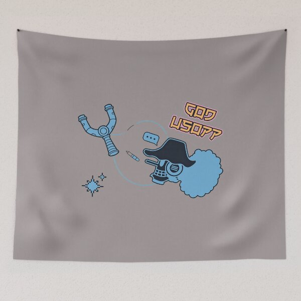 Item preview, God Usopp Neon Retro Skull T-Shirt-77 designed and sold by TannMarco.