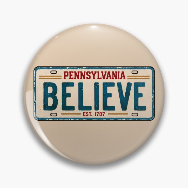Item preview, Believe License Plate Pennsylvania  designed and sold by pikes84.