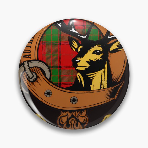 Item preview, Maxwell Family Crest Stag Tartan Emblem  designed and sold by noah-vyre.