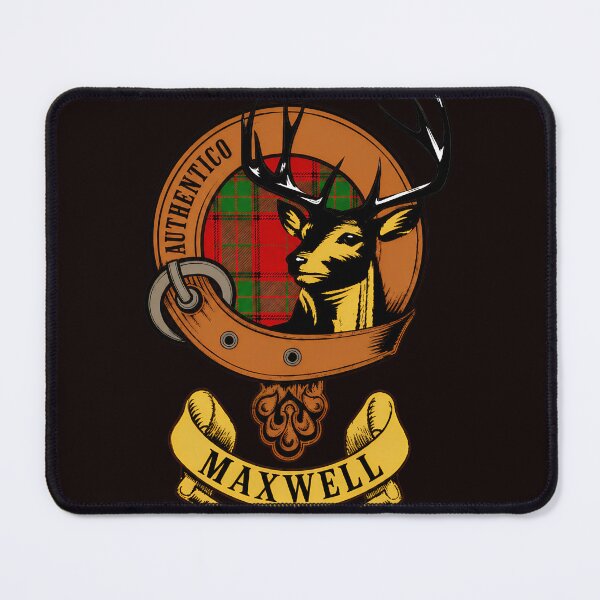 Item preview, Maxwell Family Crest Stag Tartan Emblem  designed and sold by noah-vyre.