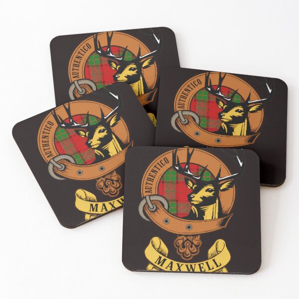 Item preview, Maxwell Family Crest Stag Tartan Emblem  designed and sold by noah-vyre.