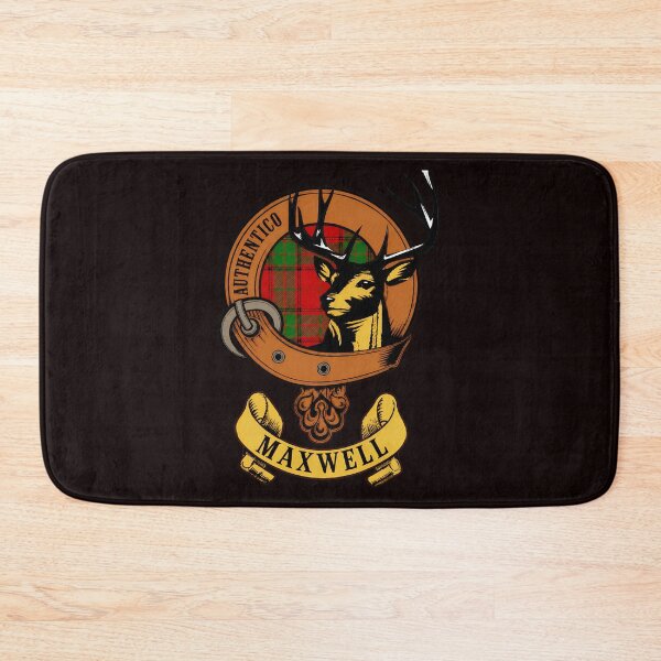 Item preview, Maxwell Family Crest Stag Tartan Emblem  designed and sold by noah-vyre.