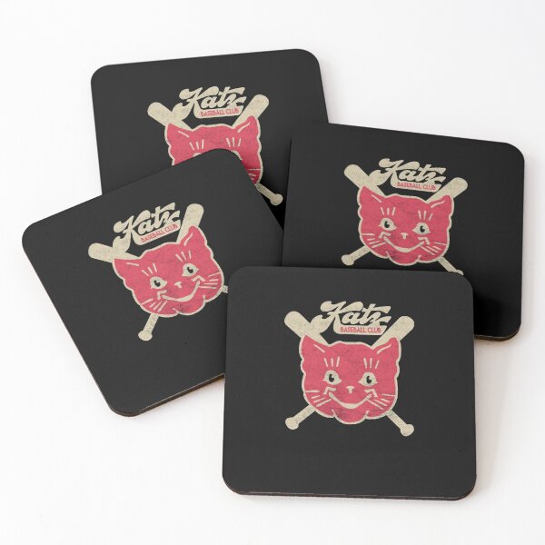 Item preview, Vintage Retro Pink Cat Baseball Club Logo designed and sold by ElvaPowlo53.
