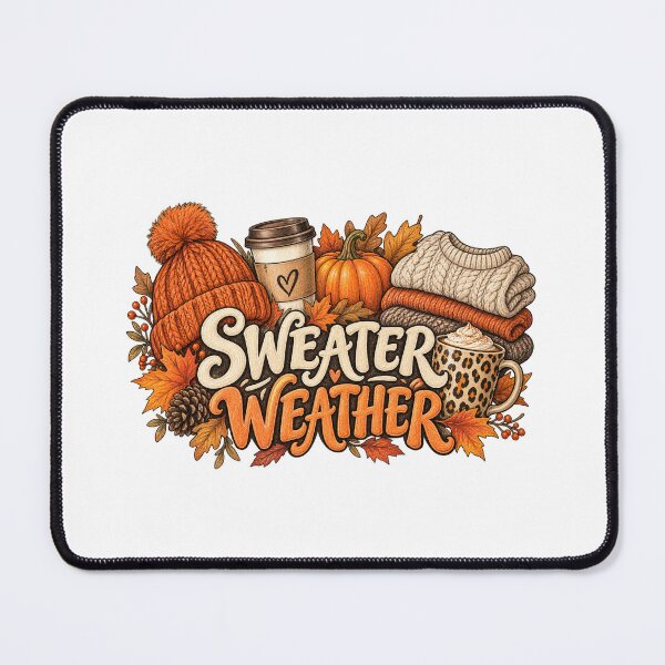 Item preview, Sweater Weather with Cozy Knits and Autumn Coffee designed and sold by skyartdesign.