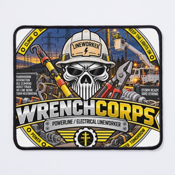 Item preview, WrenchCorps - Powerline / Electrical Lineworker designed and sold by WrenchCorps.
