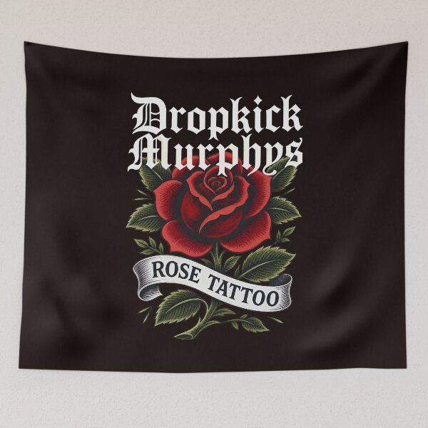 Item preview, Dropkick Murphys Rose Tattoo Gothic Band designed and sold by kawanva-studio.