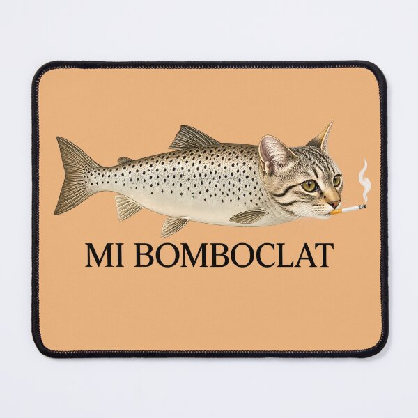 Item preview, Bomboclat Fish Cat Meme Funny Fish designed and sold by nasr-say.