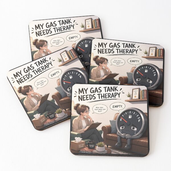 Item preview, My Gas Tank Needs Therapy – Funny Gas Prices & Driving Meme designed and sold by ManggaeJM.