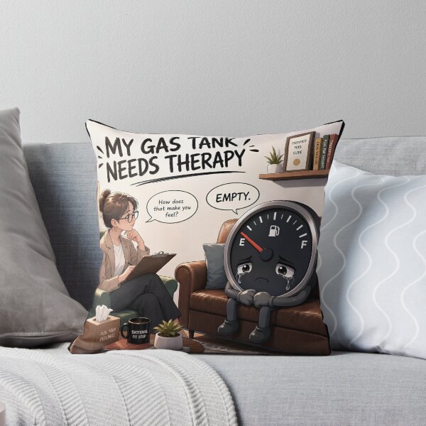 Item preview, My Gas Tank Needs Therapy – Funny Gas Prices & Driving Meme designed and sold by ManggaeJM.